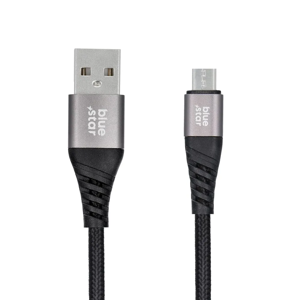 Blue Star geflochtenes Kabel mit Micro-USB-2A-Stecker