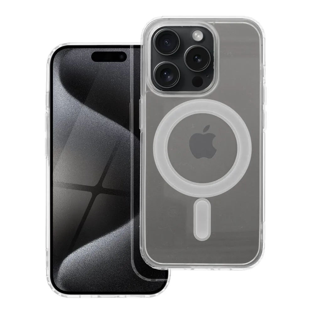 Case passend für iPhone 15 PRO Clear Mag Cover (STR) kompatibel mit MagSafe transparent