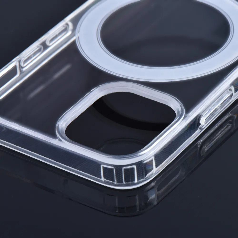 Case passend für iPhone 15 PRO Clear Mag Cover (STR) kompatibel mit MagSafe transparent
