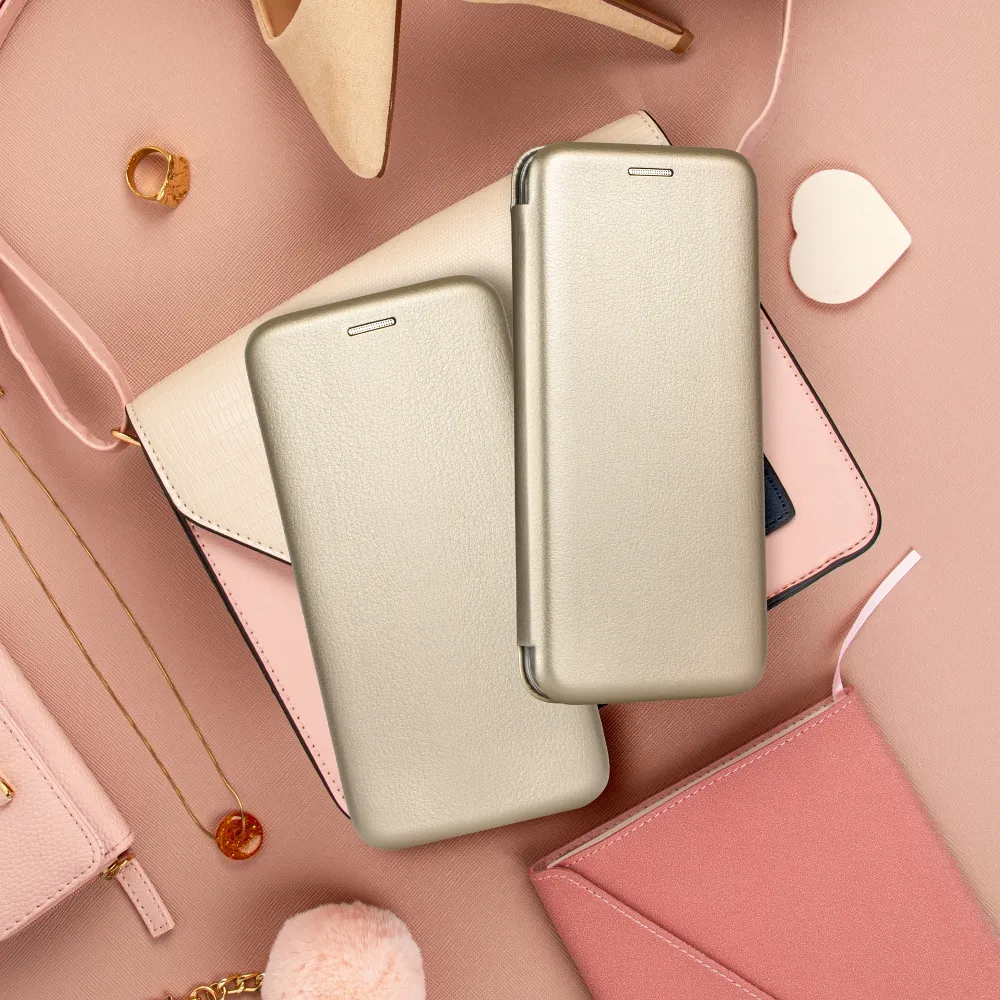 Buch Elegance Holster passend für SAMSUNG S23 FE gold
