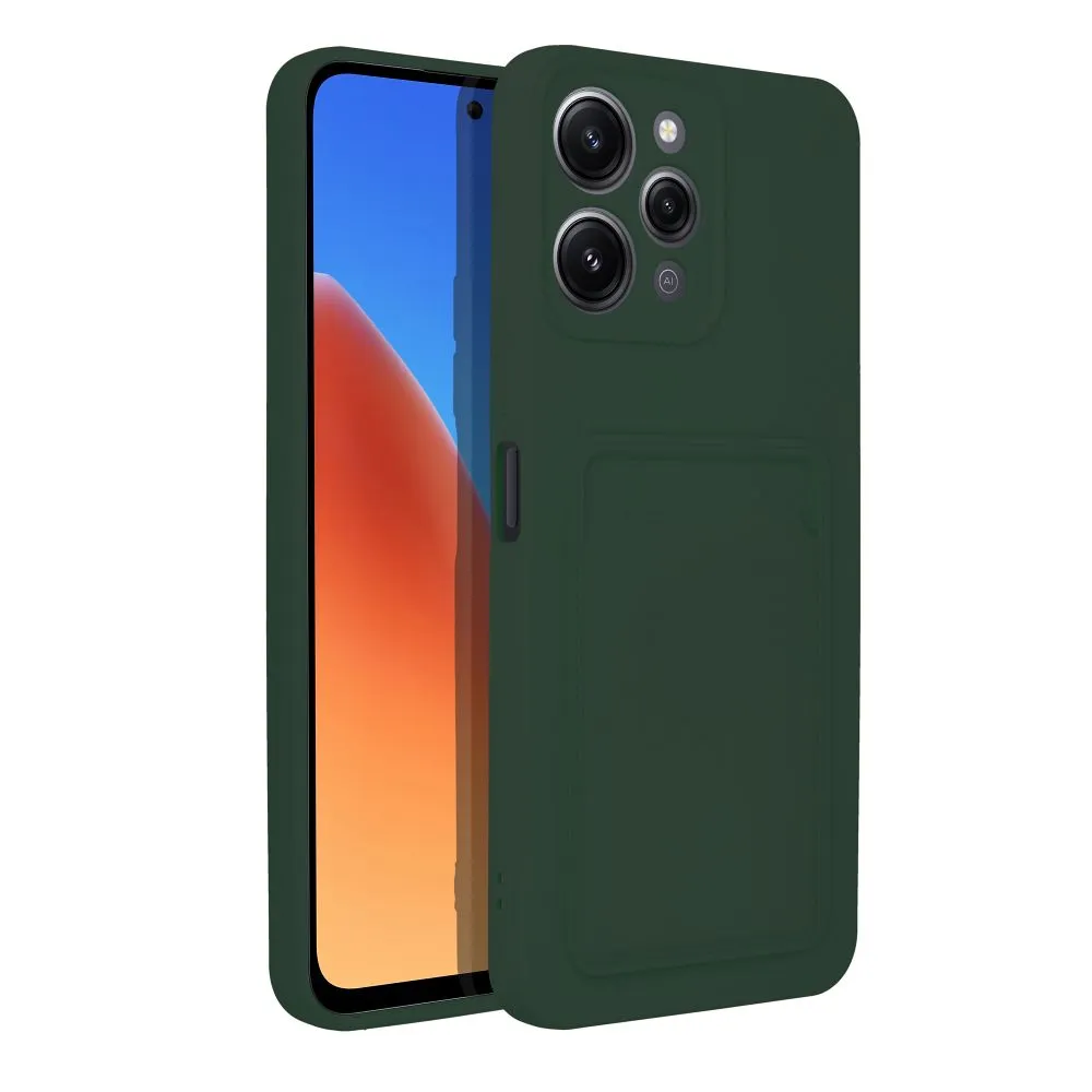 Case passend für Xiaomi Redmi 12 4G Card Case zielony
