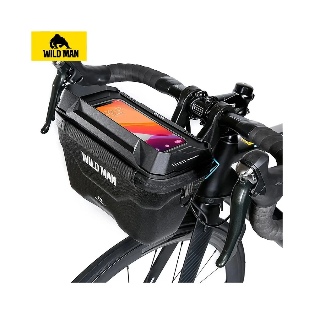 WILDMAN traveling bag passend für bike handlebars with zipper XT8 3L black