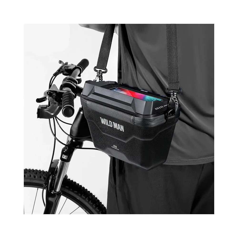 WILDMAN traveling bag passend für bike handlebars with zipper XT8 3L black