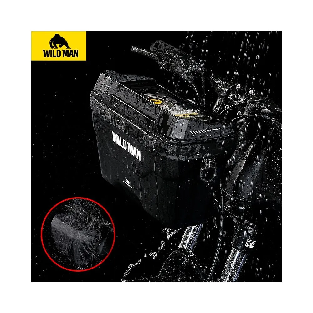 WILDMAN traveling bag passend für bike handlebars with zipper XT8 3L black