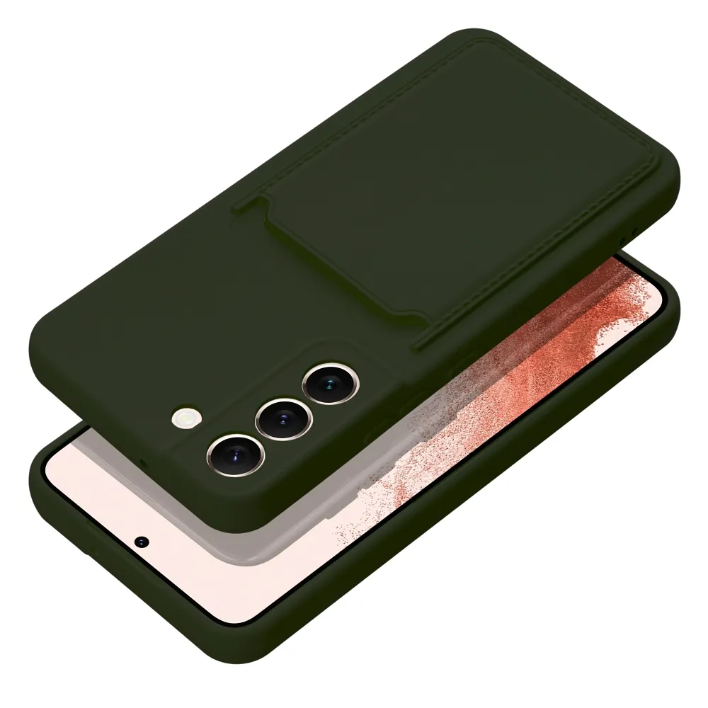 Case passend für Samsung S24 PLUS Card Case zielony