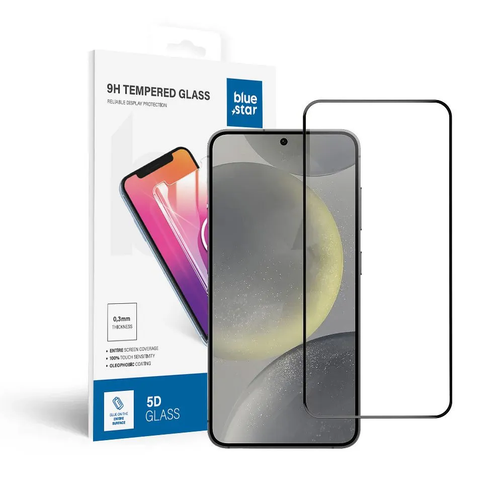 Panzerglas Blue Star 3D - SAM Galaxy S24 Plus (full glue/case friendly) - schwarz