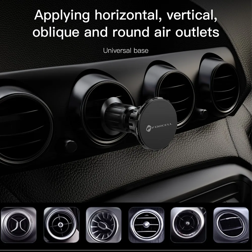 FORCELL F-Grip MagElite Auto-Kühlergrill-Halter magnetisch schwarz