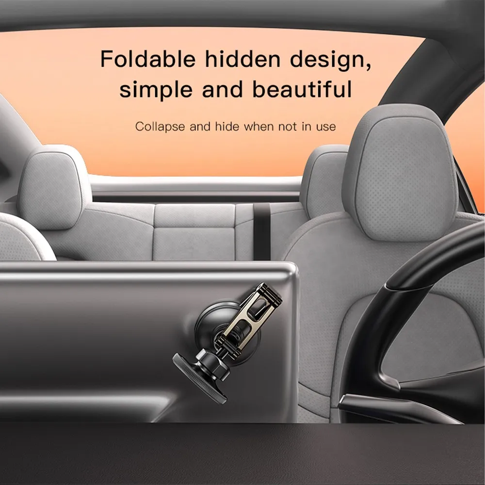 FORCELL F-Grip IronSecure Autofenster-/Bordhalterung kompatibel mit MagSafe schwarz