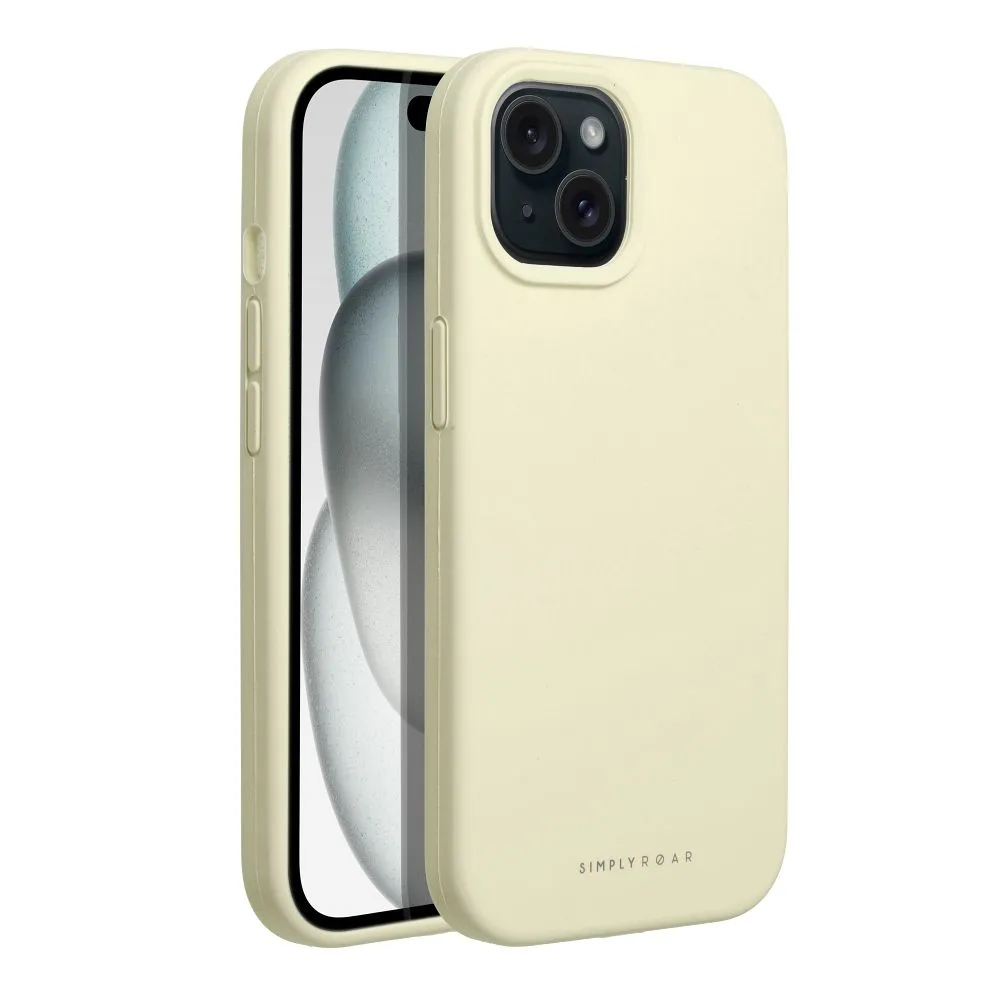 ROAR case CLOUD SKIN passend für IPHONE 15 Light Yellow