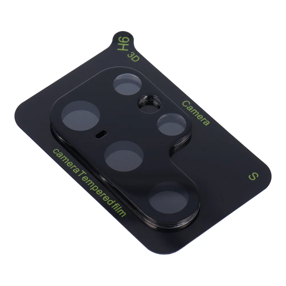 Gehärtetes Glas 5D Full Glue passend für Kamera - passend für Samsung Galaxy S23 Ultra Black