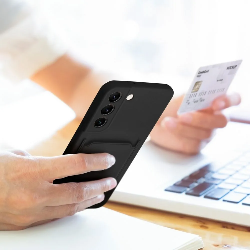 Case passend für Samsung A35 5G Card Case czarny