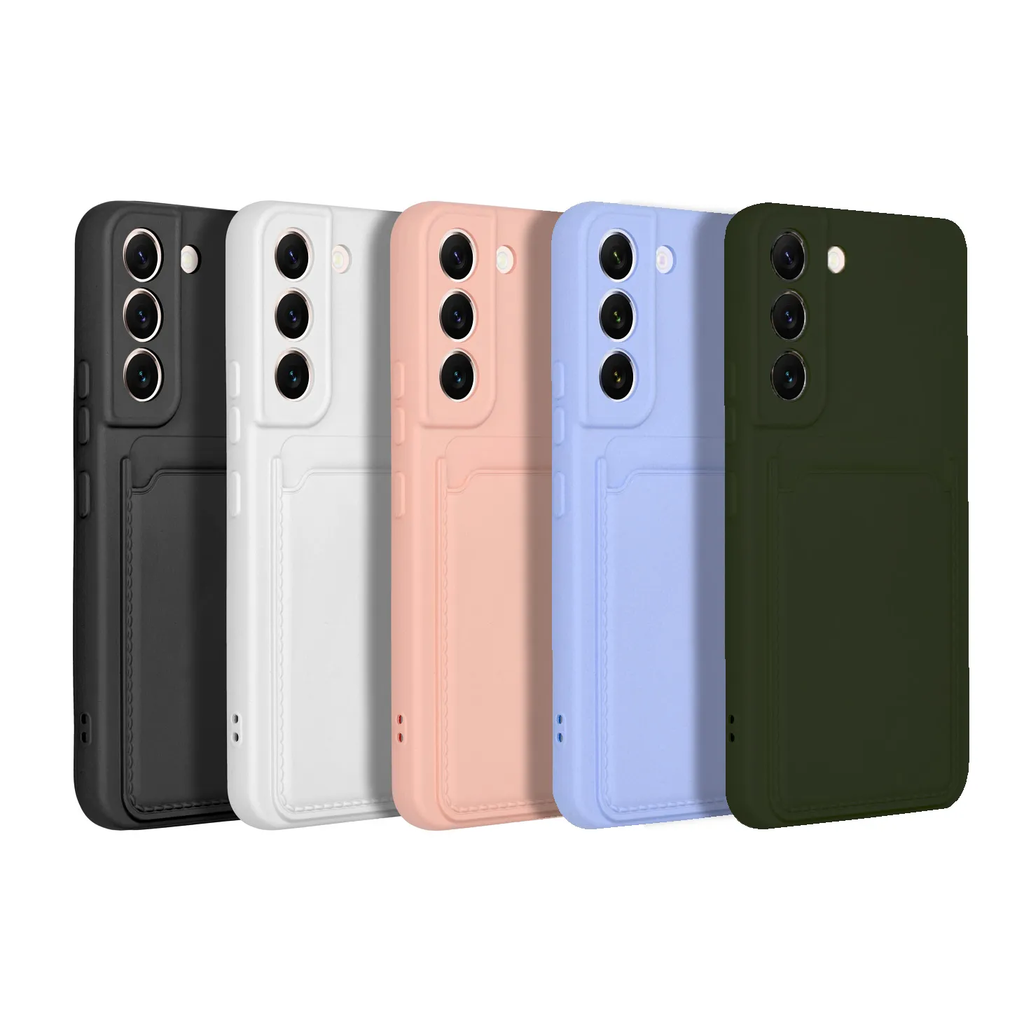 Case passend für Samsung A35 5G Card Case zielony