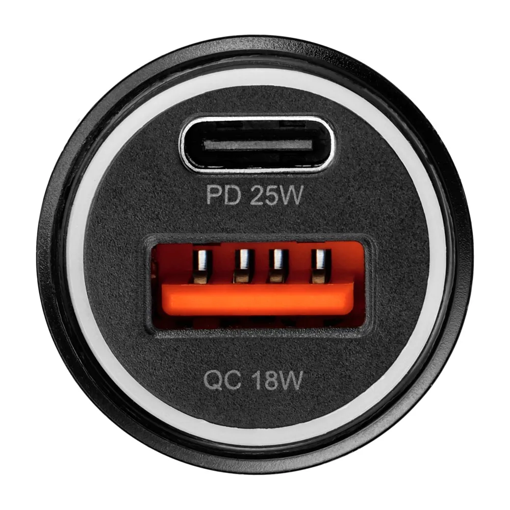 Blue Star 25W Autoladegerät (PD, QC 3.0, AFC, PPS) mit USB C Anschluss und USB C zu Lightning 3A Kabel