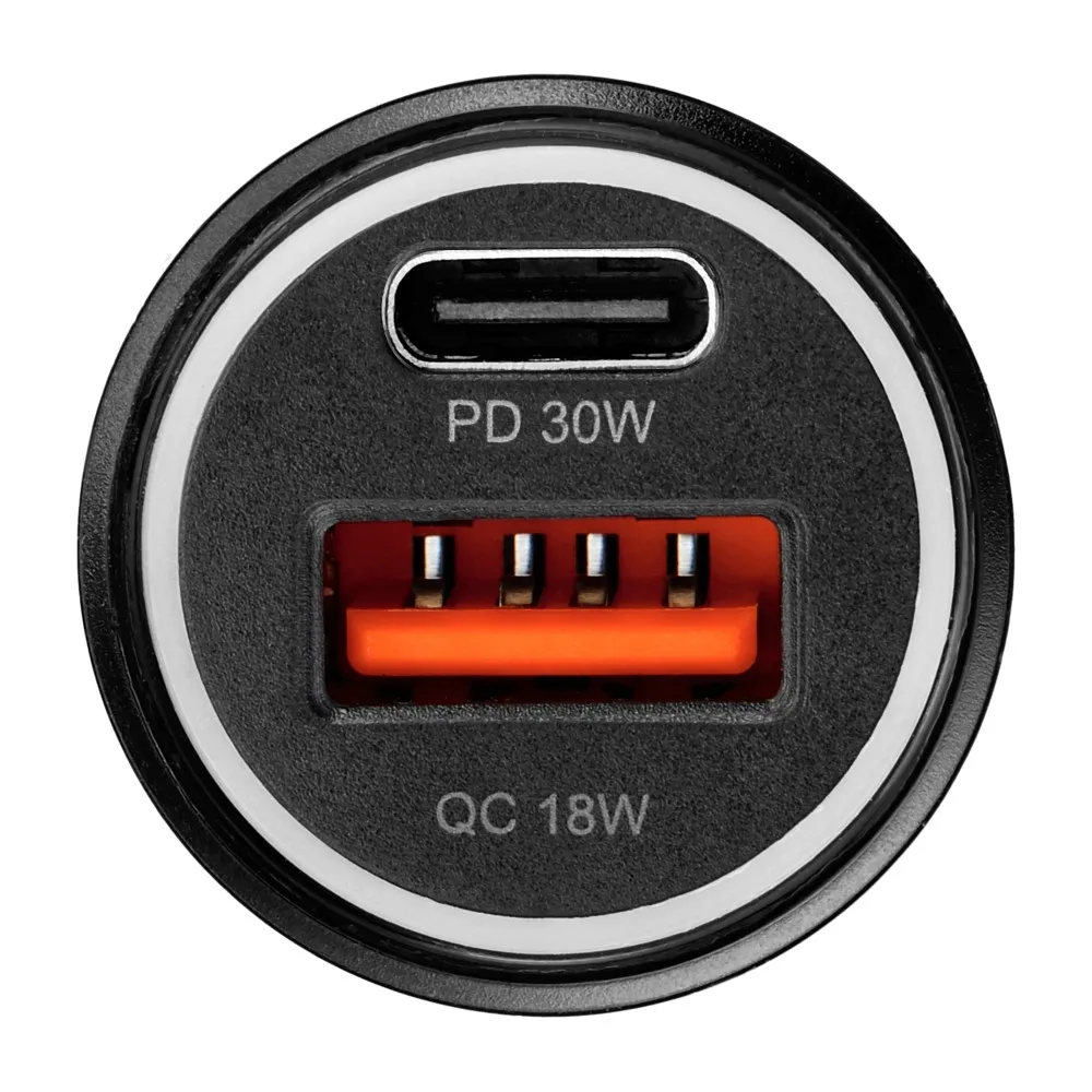 Blue Star 30W Autoladegerät (PD, QC 3.0, AFC, PPS) mit USB C Anschluss und 60W USB C-C Kabel