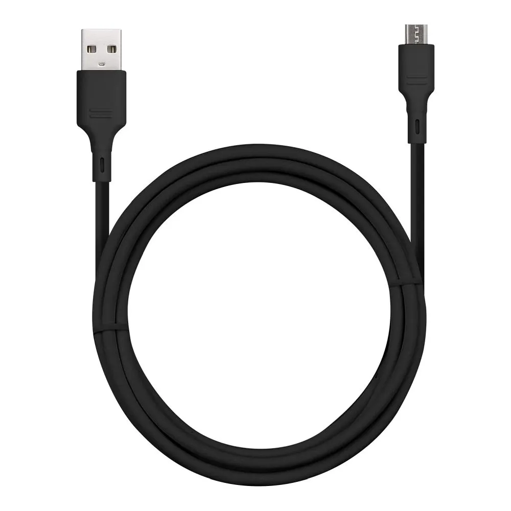 Blue Star Kabel mit USB A auf micro USB 2A Stecker - schwarz