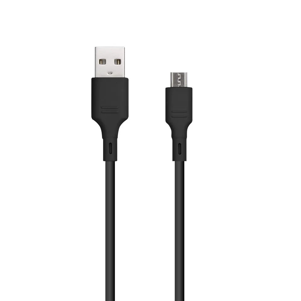 Blue Star Kabel mit USB A auf micro USB 2A Stecker - schwarz