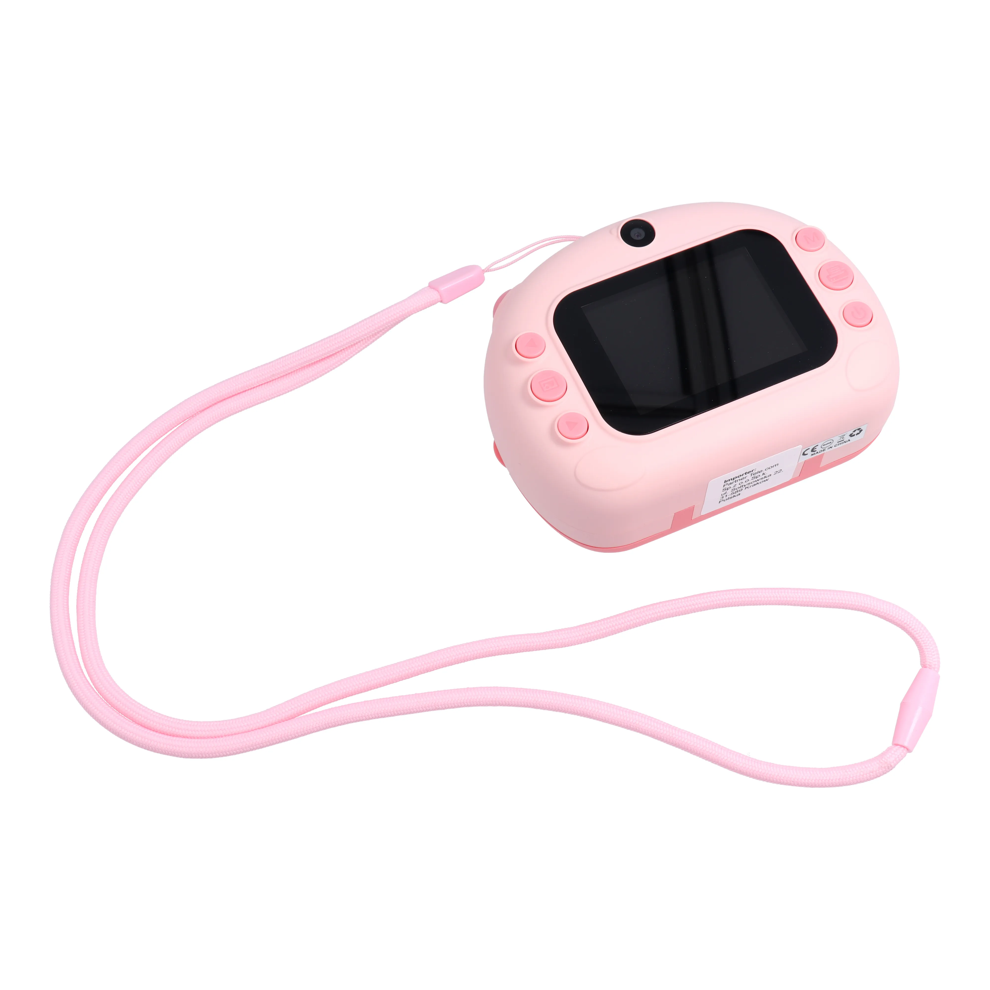 Kinderkamera mit Drucker KDC-0013B rosa