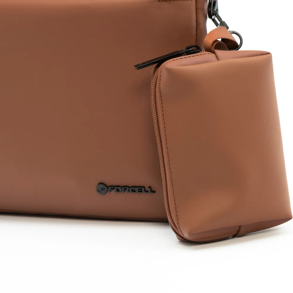 FORCELL F-PROTECT URBAN STYLE Tasche passend für Laptop 15.6" braun