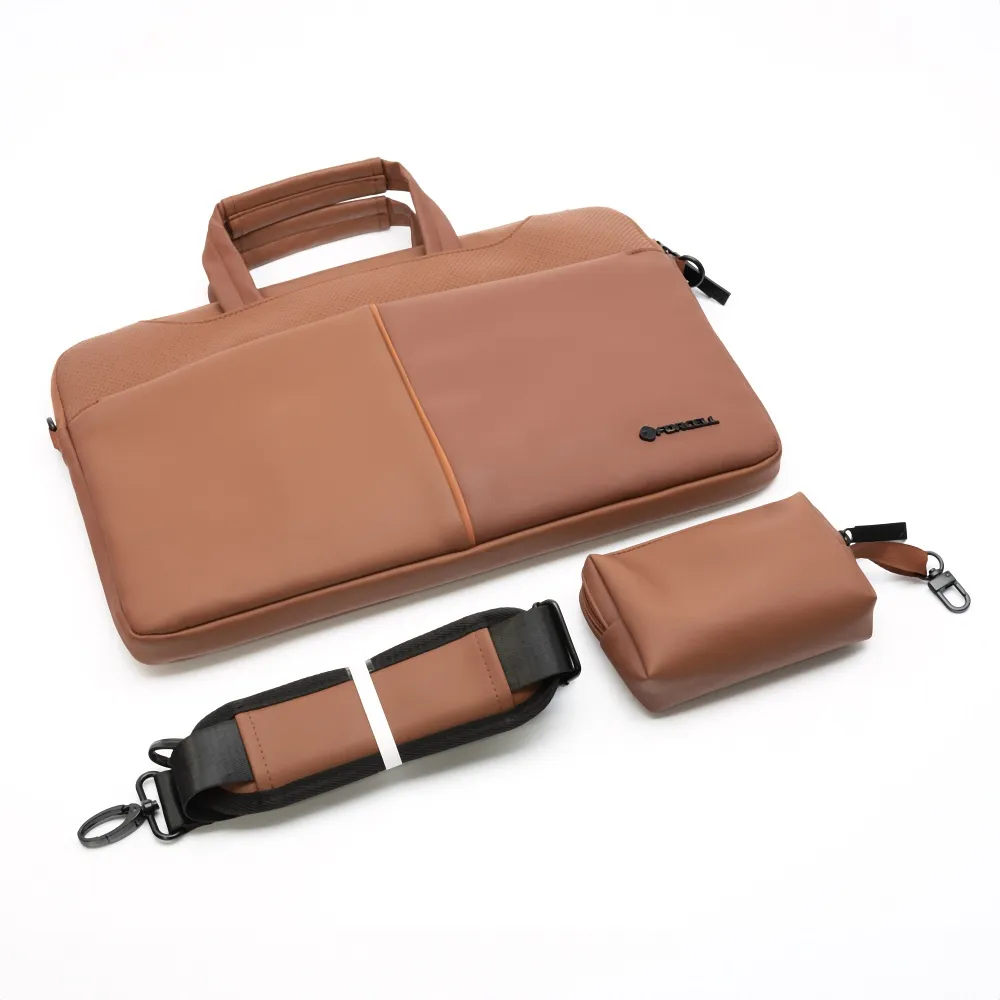 FORCELL F-PROTECT URBAN STYLE Tasche passend für Laptop 15.6" braun