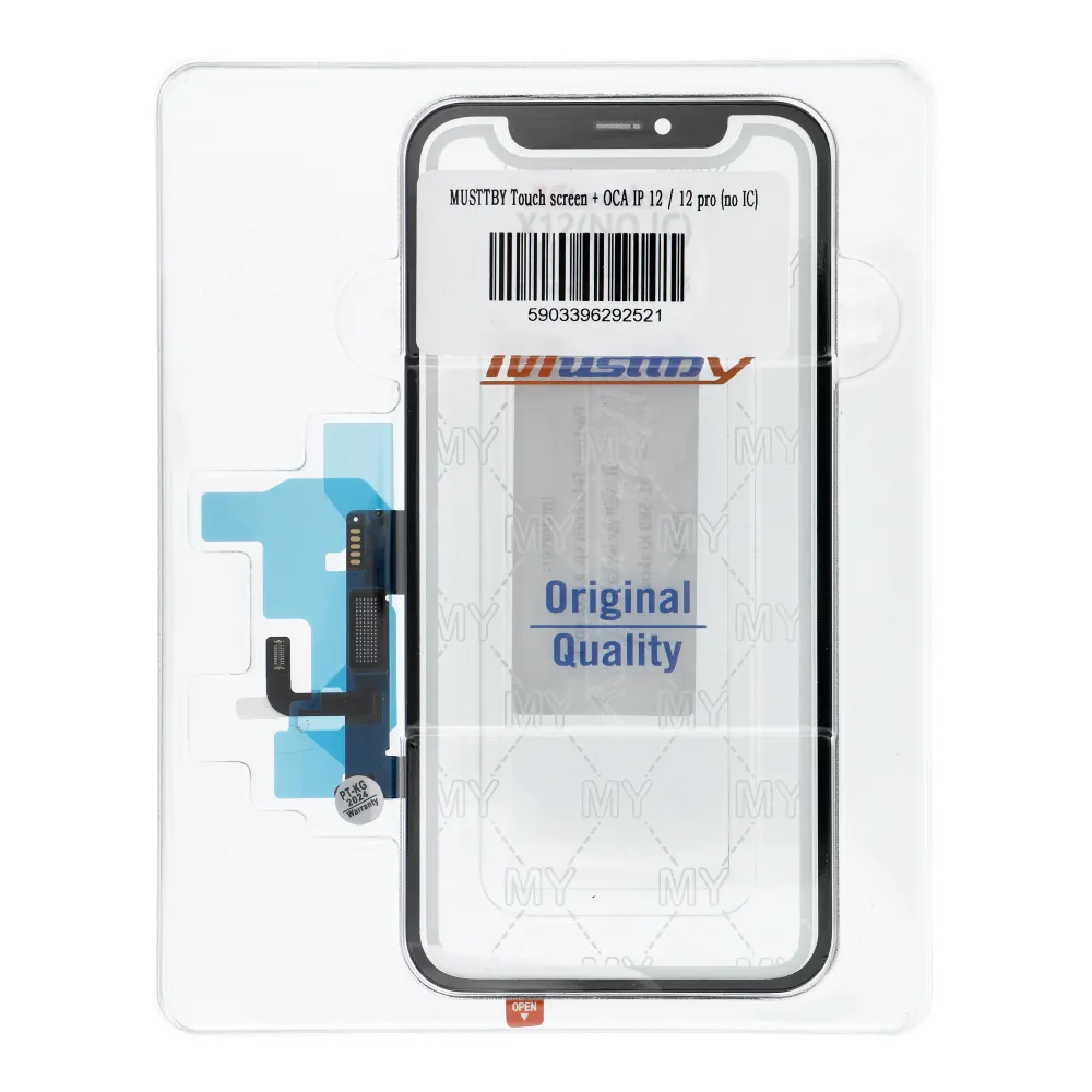 MUSTTBY Touchscreen + OCA IPHONE 12 / 12 pro (ohne IC)