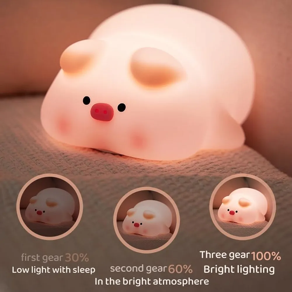 Art Deco Pig Nachtlicht touch