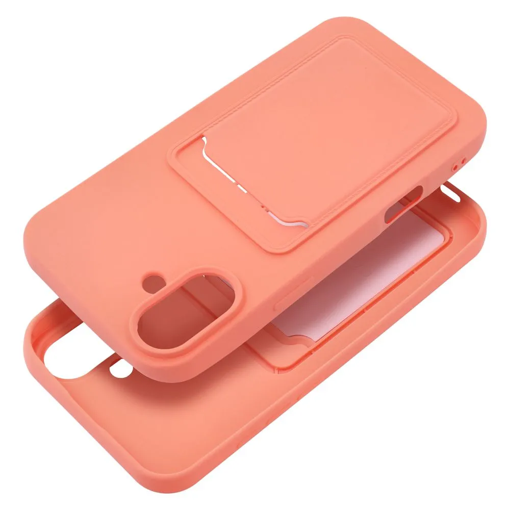 Case passend für iPhone 16 PLUS Card Case pink