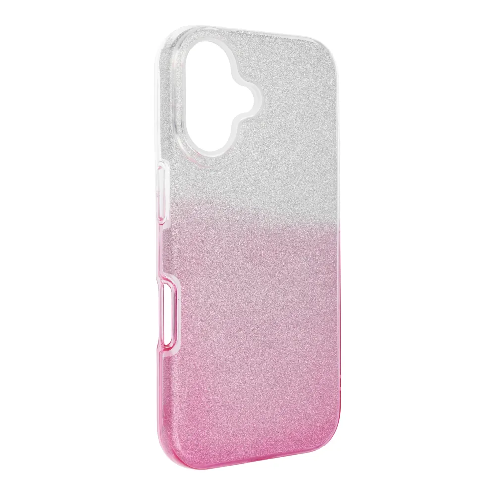 Case passend für iPhone 16 Shining transparent pink