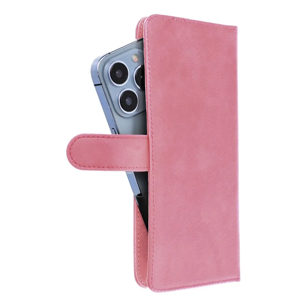 Flip case passend für iPhone 6 PLUS / 7 PLUS / 8 PLUS / XS MAX / 11 PRO MAX / Samsung S20 FE / S21 FE / S10 PLUS / A10 / A32 / A54 / Xiaomi 12 LITE / Huawei P30 PRO Common Book size L pink