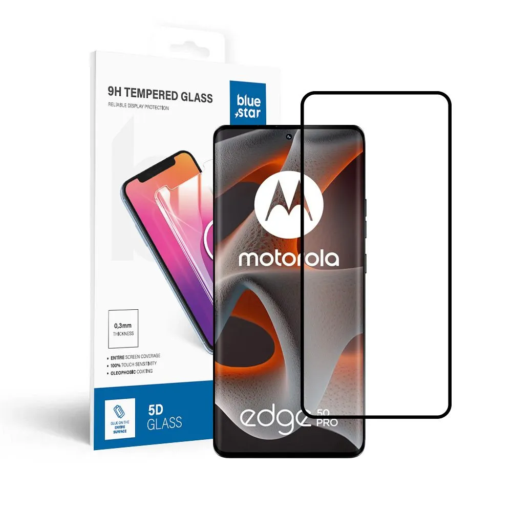 Panzerglas Blue Star 3D - Motorola Edge 50 Pro - schwarz