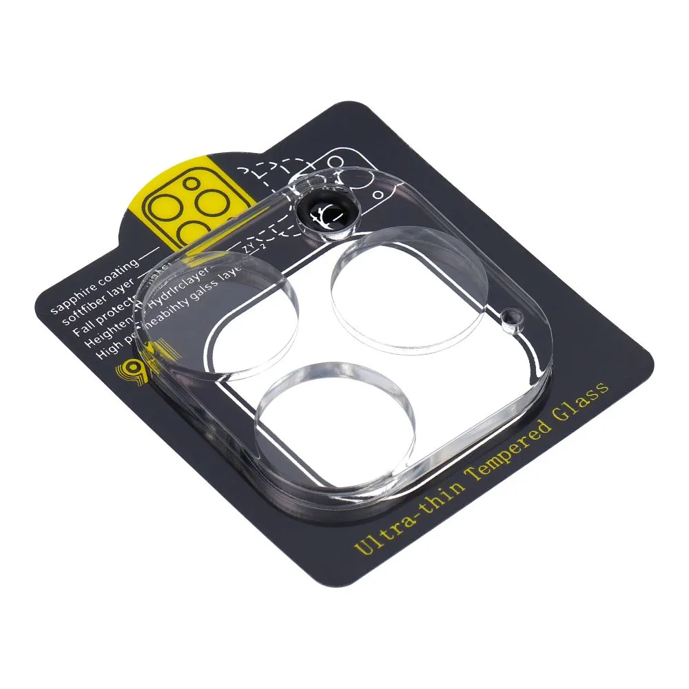 5D Full Glue Gehärtetes Glas passend für Kamera - passend für iPhone 16 Pro Transparent