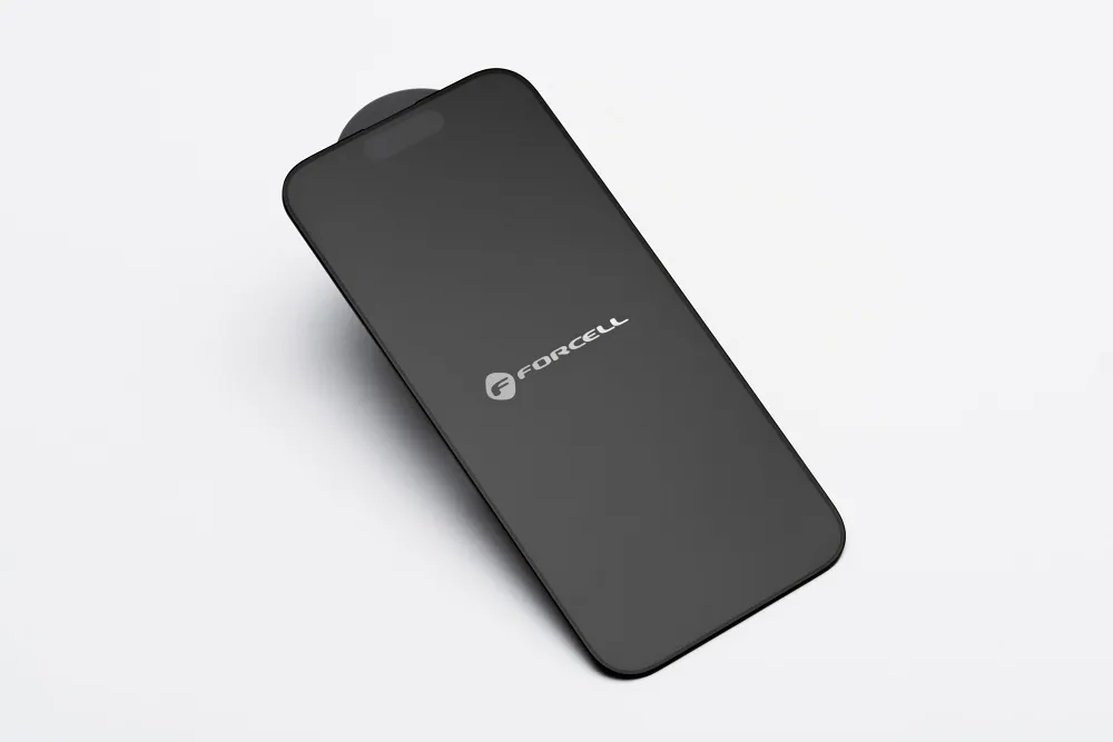 Forcell Mattes Glas - passend für Iphone 14 Pro Max schwarz