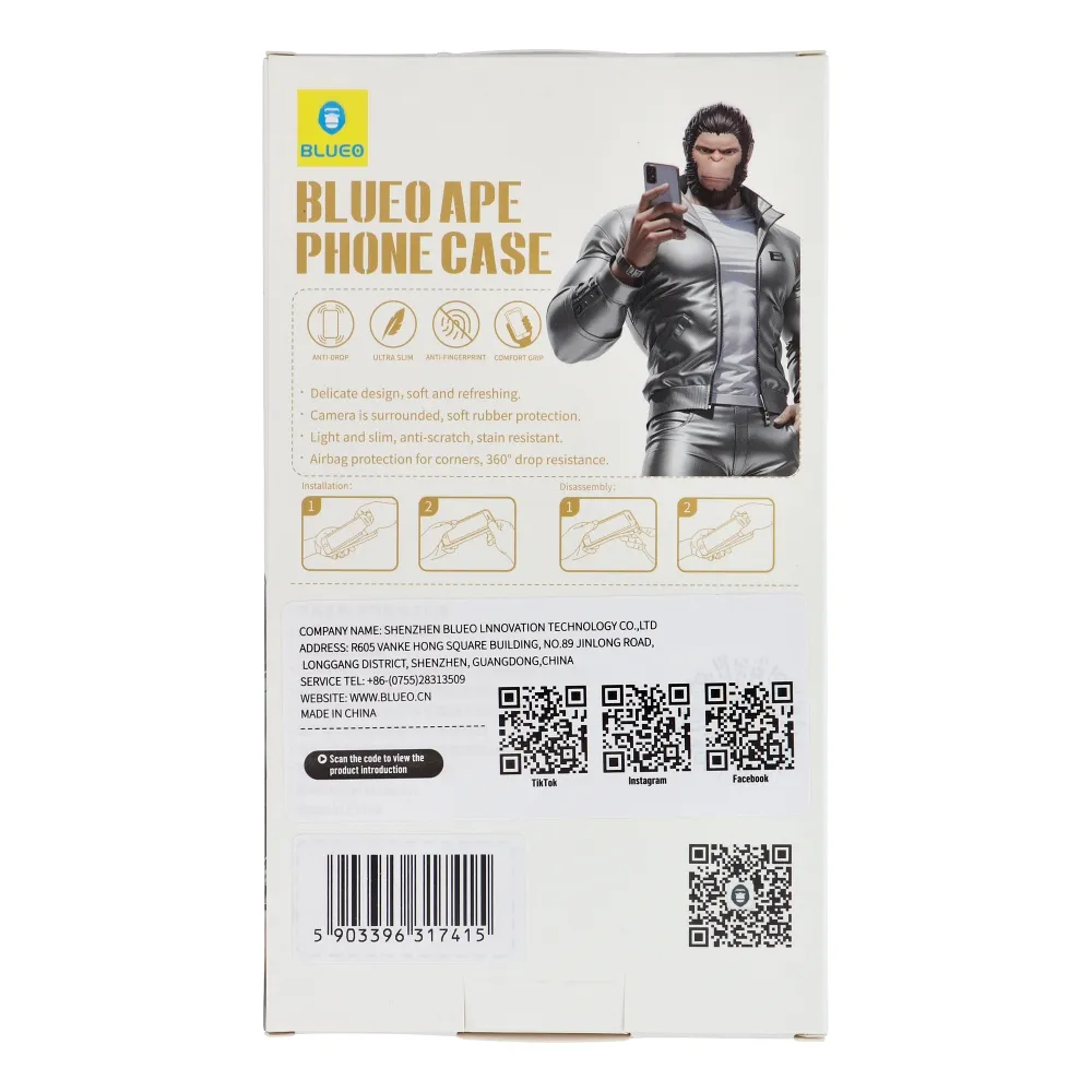 BLUEO APE Phone Case - Apple iPhone 16 Pro Max grau