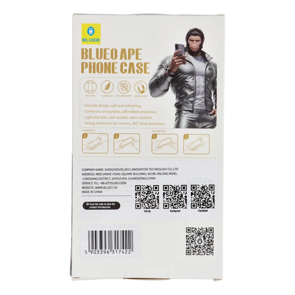 BLUEO APE Phone Case - Apple iPhone 16 Pro grau