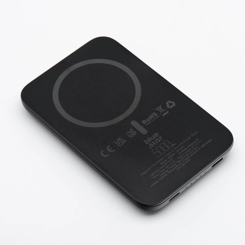 Powerbank zgodny z kompatibel mit MagSafe Blue Star W0553 2A 5W 5000 mAh black