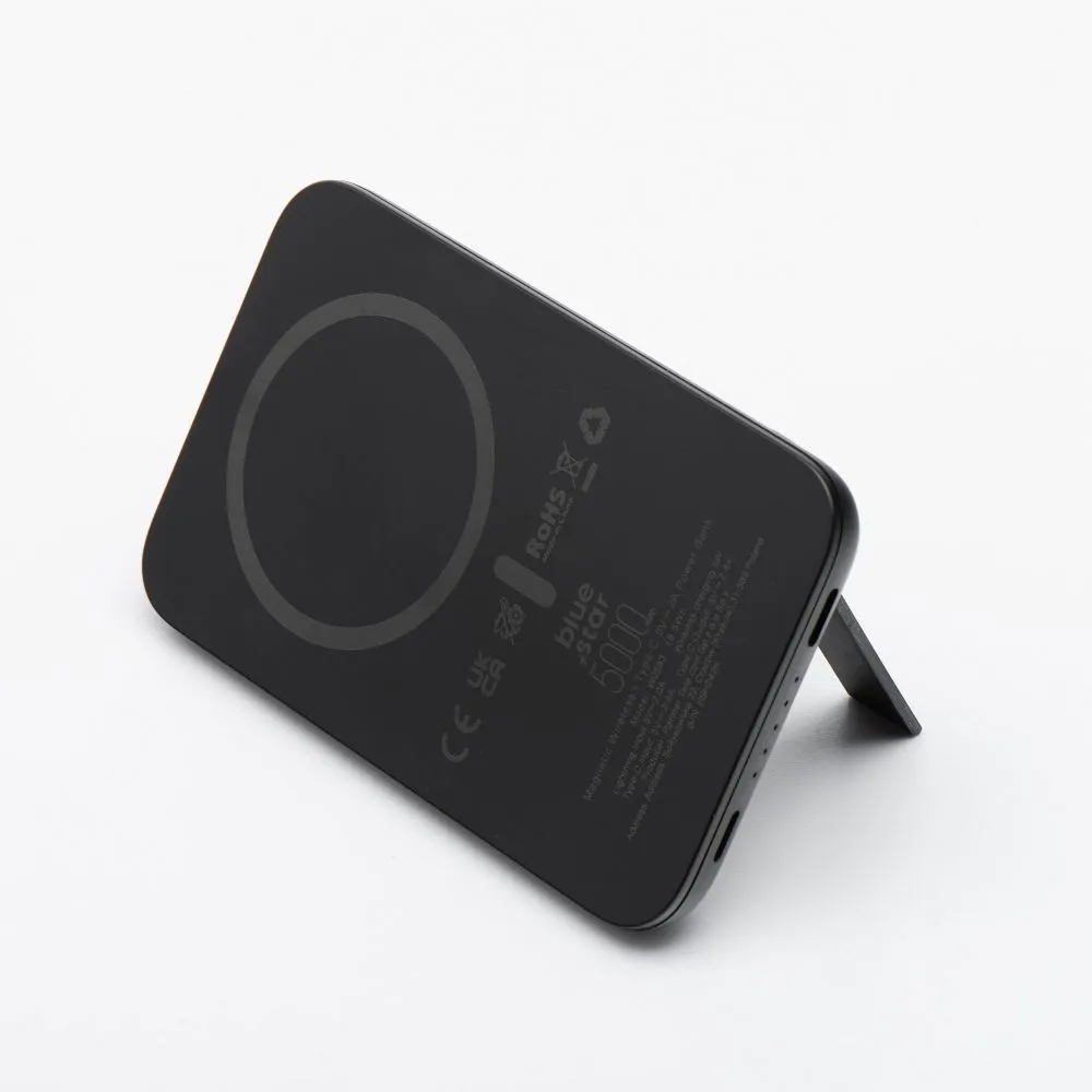 Powerbank zgodny z kompatibel mit MagSafe Blue Star W0553 2A 5W 5000 mAh black