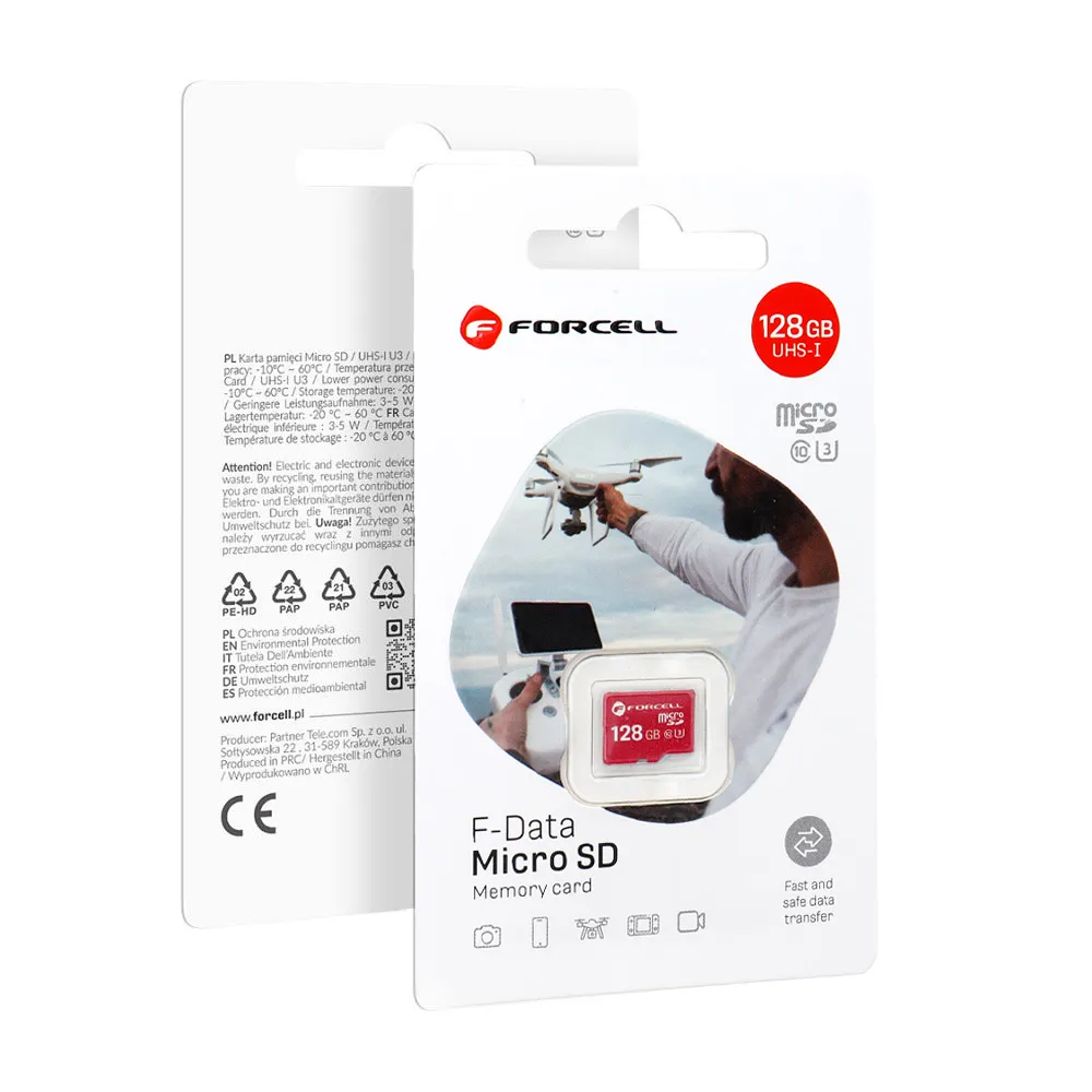 FORCELL F-DATA Speicherkarte 128GB UHS-I U3 Klasse 10