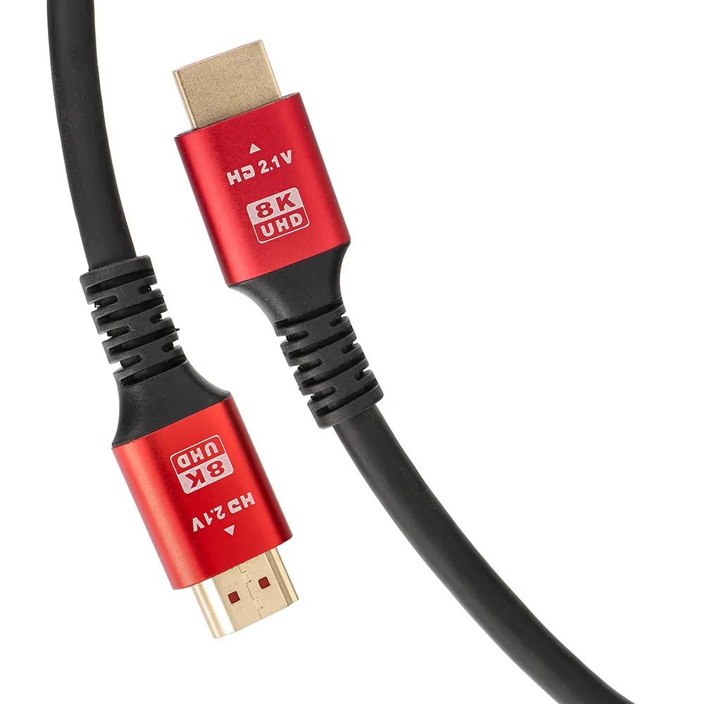 Cable HDMI 2.1 Cable 8K 60Hz / 4K 120Hz – Ultra High Speed, HDR, eARC, VRR, 48Gbps 2 m black