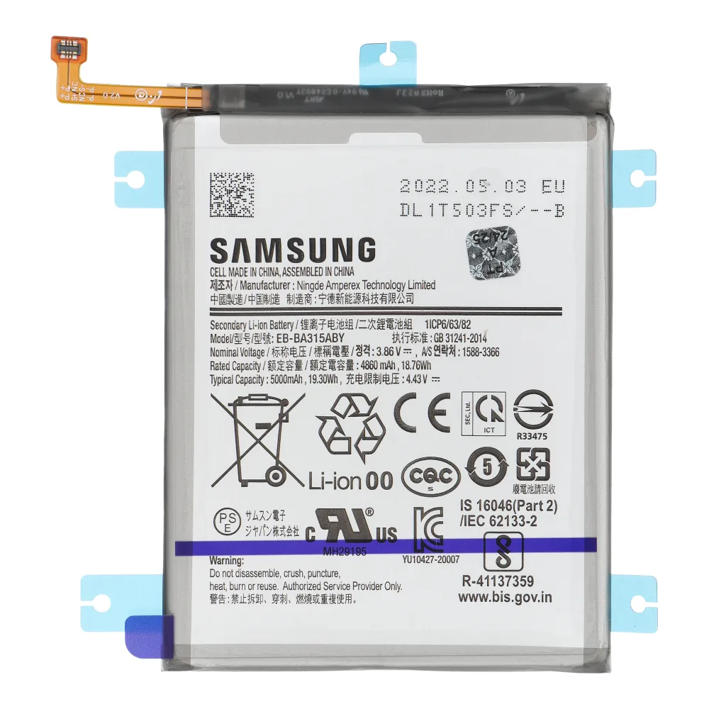 ServicePack Battery EB-BA315ABY passend für SAMSUNG A31 A315 GH82-22762A