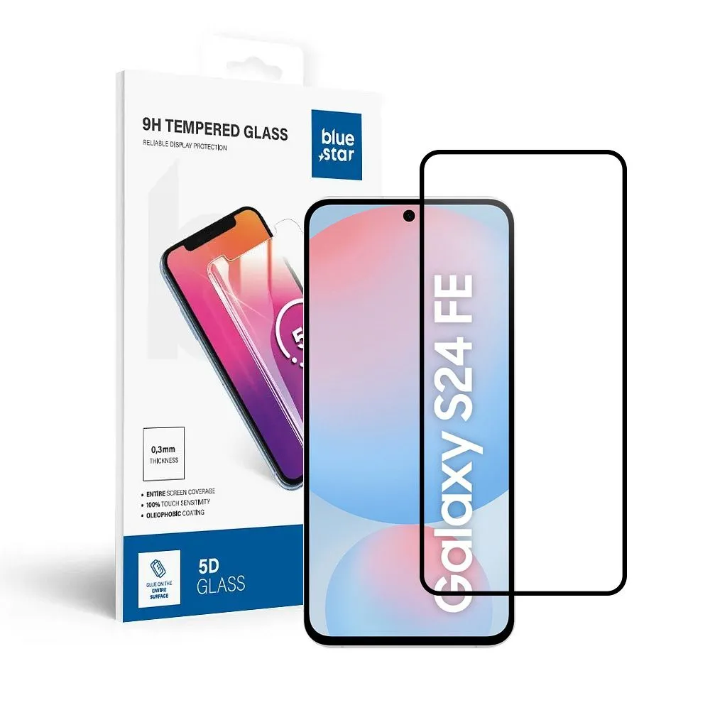 Panzerglas Blue Star 3D - SAM Galaxy A27 5G / S24 FE (full glue/case friendly) - schwarz