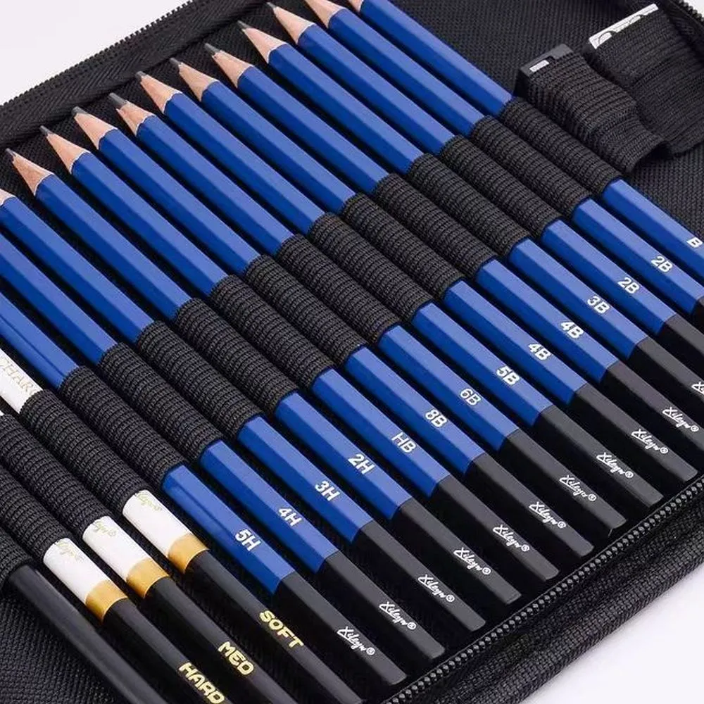 Sketching Drawing Set Pencils Case 37in1 KP-C72B
