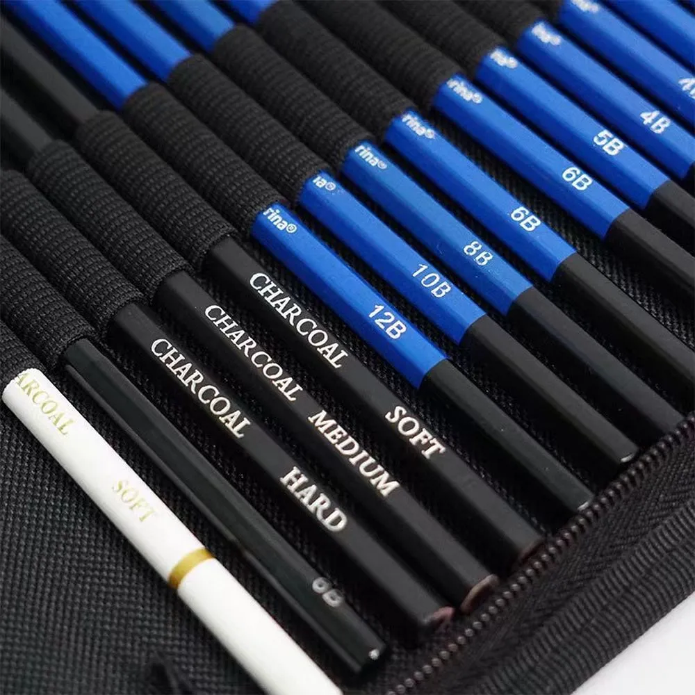 Sketching Drawing Set Pencils Case 37in1 KP-C72B