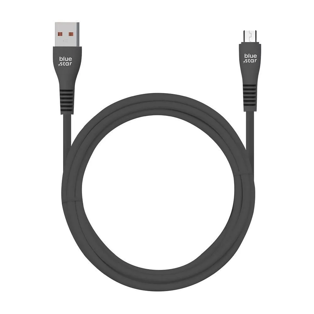 Cable USB A to Micro USB Blue Star 2A 1 m DC99M black