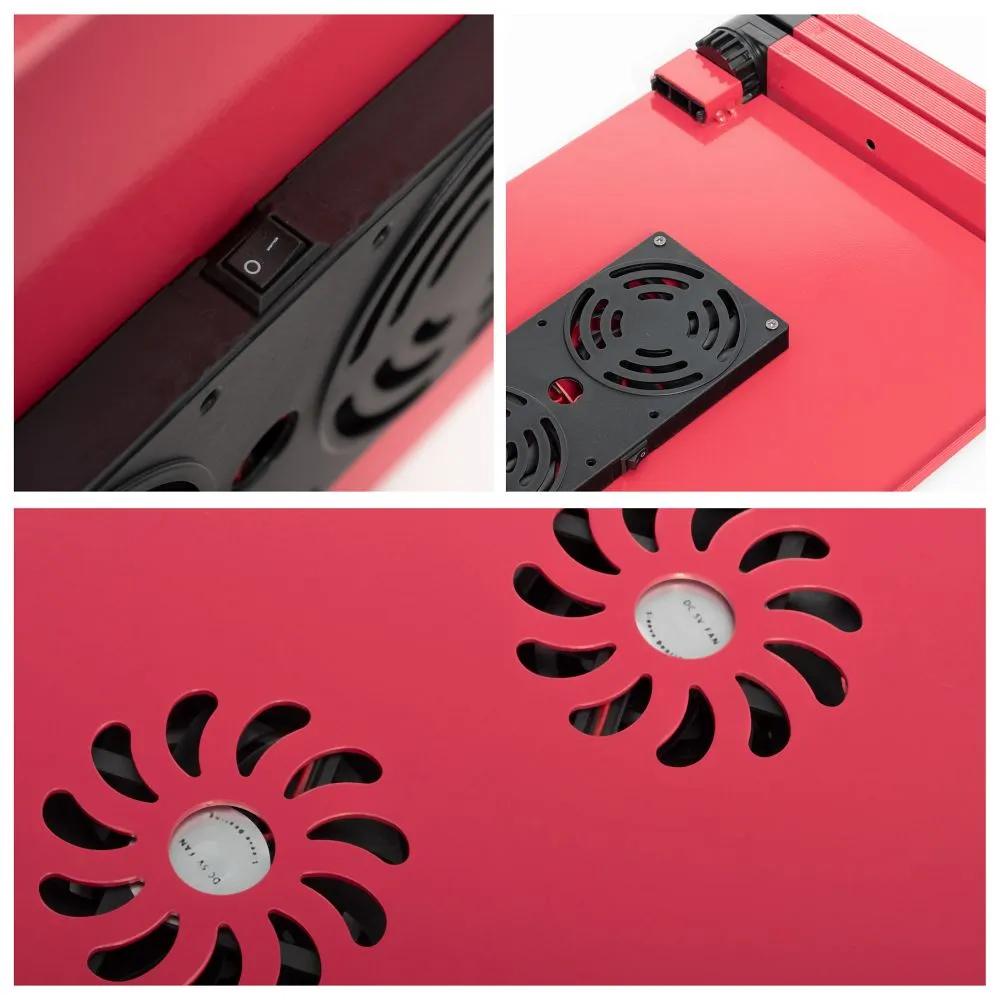 Desk passend für laptop uniwersal adjustable with cooling YL-803 red