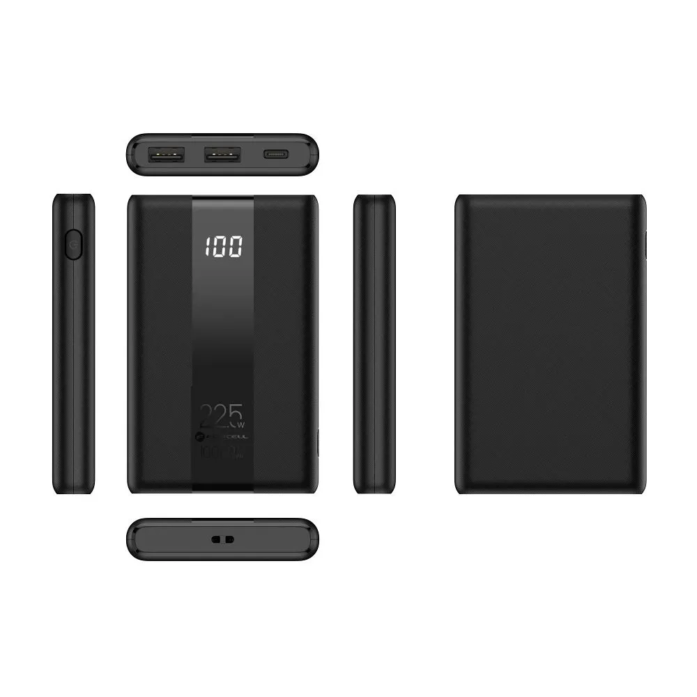 Powerbank Forcell F-Energy Energo P10K2 QC3.0 PD 3A 22,5W 10000 mAh black