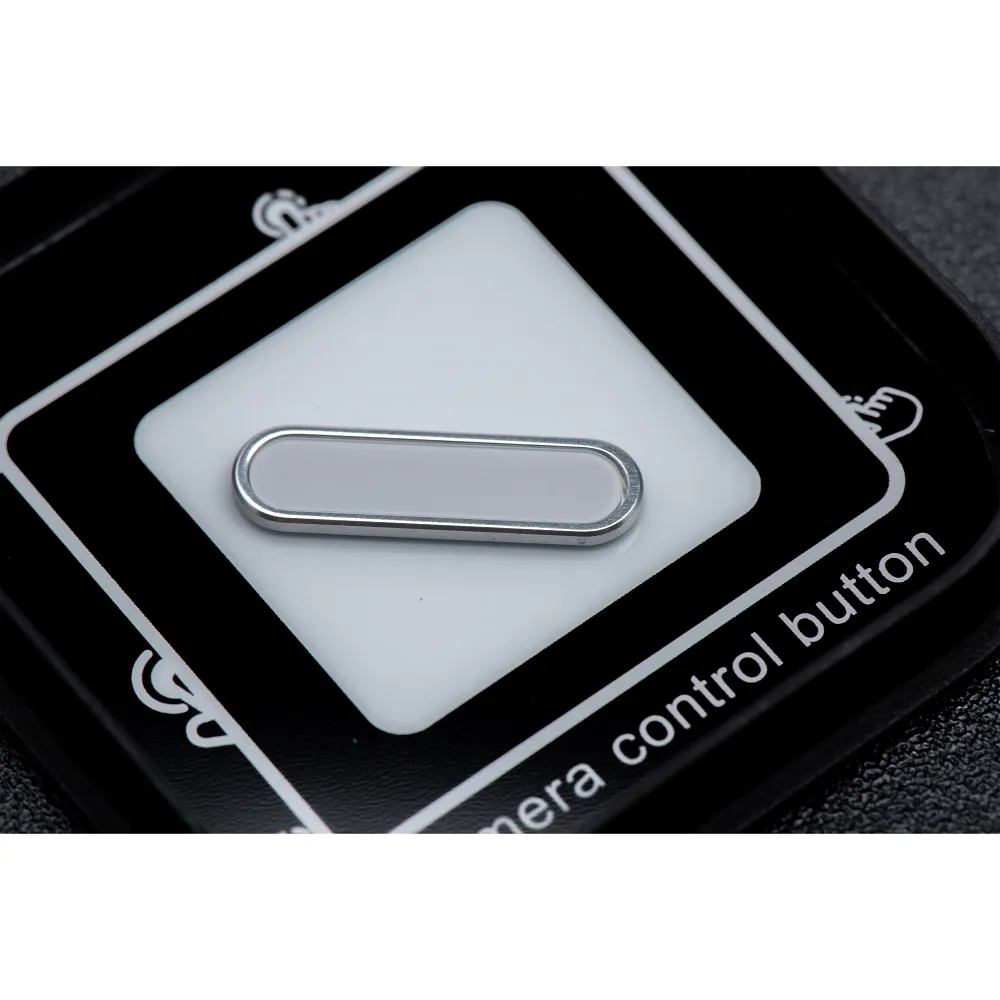 Camera Control active button fit passend für IPHONE 16 series case Drop Glue / Clear Mag Cover silver