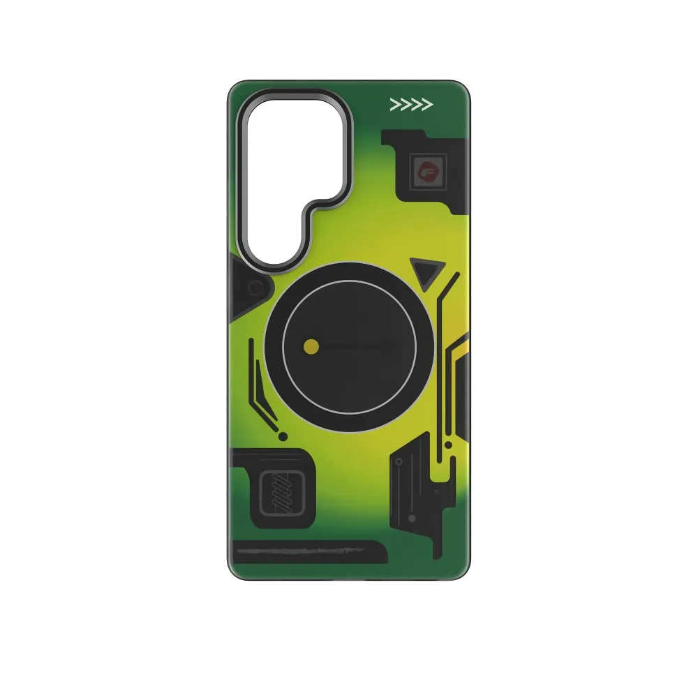 Case passend für Samsung S25 ULTRA Forcell F-Protect Levels Dual Layer 4D technology kompatibel mit Magsafe Military Drop-Test cyber green