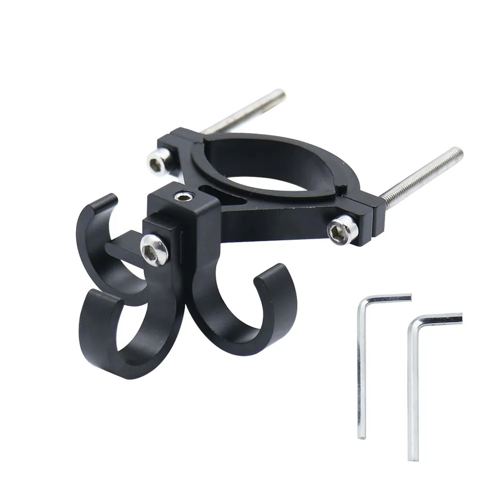 Hook passend für shopping with three loops passend für bike / scooter aluminum FS366-001 black