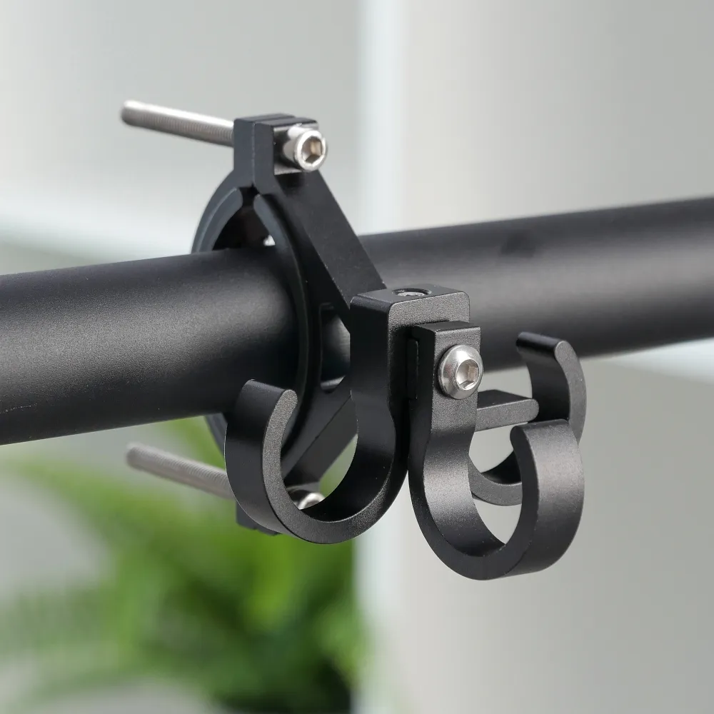 Hook passend für shopping with three loops passend für bike / scooter aluminum FS366-001 black
