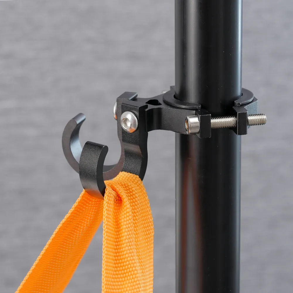 Hook passend für shopping with two loops passend für bike / scooter aluminum FS366-005 black