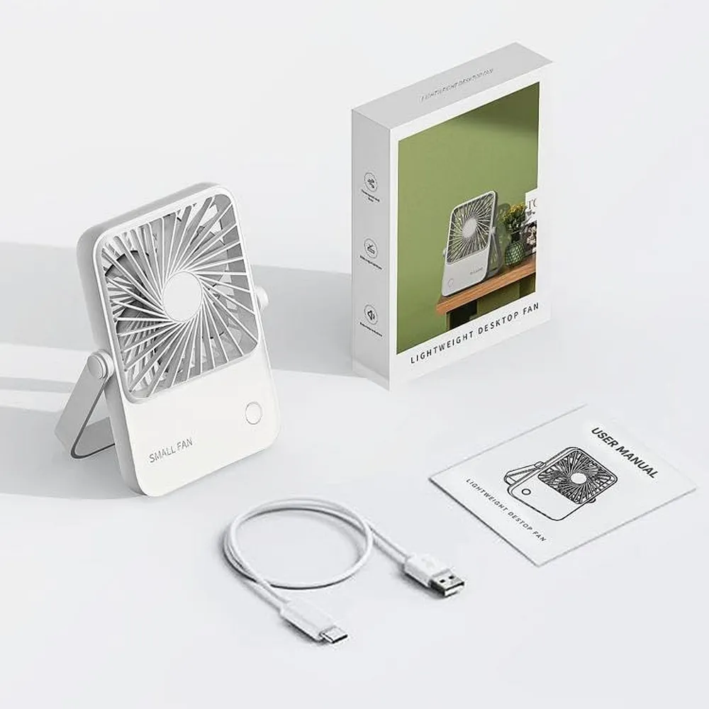 Desk fan with adjustable stand HX-122 white